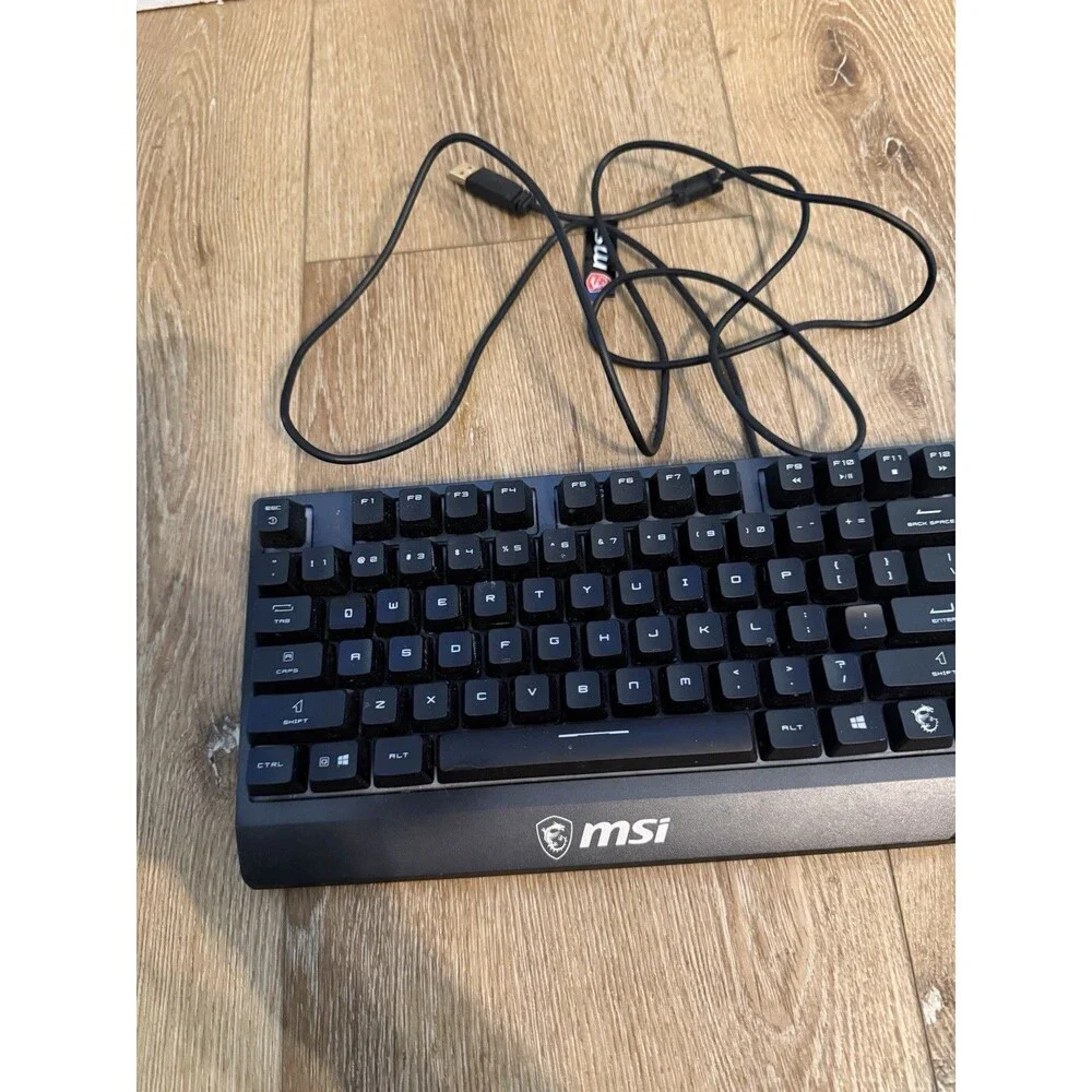 MSI Vigor Gk30 RGB Gaming Keyboard 6-Zone RGB Lighting Water Repellent